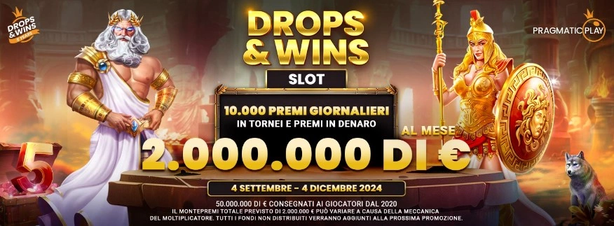 Un nuovo entusiasmante capitolo di Drops & Wins ti aspetta!